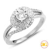 14KW 0.55CTW DIAMOND ILLUSION SET RING [0.15CT CEN