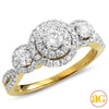 14KY1.00CTW DIAMOND 3-STONE RING