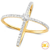 14KY 0.85CTW DIAMOND DESIGNER RING