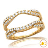 14KY 0.55CTW DIAMOND BRIDAL RING GUARD