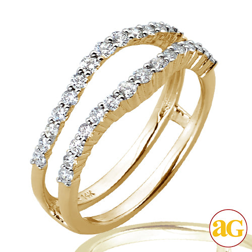 14KY 0.60CTW DIAMOND BRIDAL RING GUARD