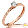 14KR 0.05CTW DIAMOND ILLUSION SET PROMISE RING