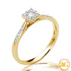 14KY 0.25CTW FLUER DIAMOND PROMISE RING