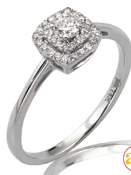 14KW 0.25CTW DIAMOND BRIDAL RING