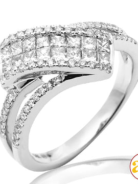 14KW 1.00CTW PC DIAMOND FANCY LADIES RING