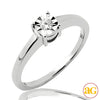 14KW 0.10CTW ILLUSION SET DIAMOND SOLITAIRE RING