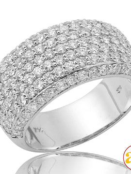 14KW 1.80CTW PAVE DIAMOND LADIES BAND