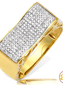 10KY 1.00CTW DIAMOND OVAL SHAPED CINDERELLA RING