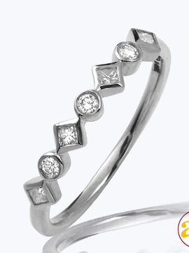 14KW 0.25CTW DIAMOND BEZEL SET BAND - KITE [PC]