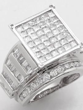 14KW 5.35TW PC DIAMOND CINDERELLA RING