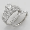 14KW 2.15CTW DIAMOND OVAL CENTER BRIDAL SET