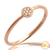 14KR 0.04CTW DIAMOND FLAT DISC RING