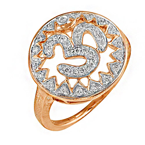 14KR 0.25CTW DIAMOND OM RING