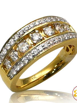 14KY 0.80 CTW DIAMOND RING