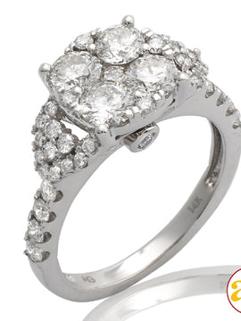 14KW 2.00 CTW DIAMOND RING