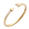 14KY 0.05CTW DIAMOND OPEN DESIGN ARROW RING