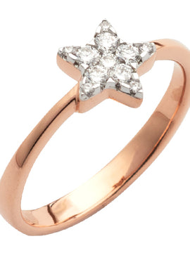 14KR 0.25CTW DIAMOND DESIGNER STAR HEAD RING