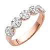 14KR 0.65CTW FLOWER DIAMOND RING