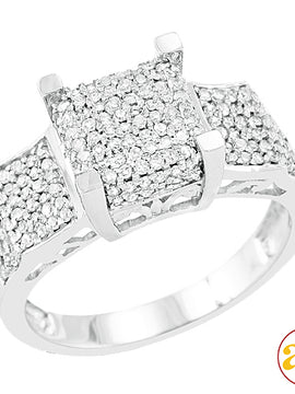 10KW 0.75CTW DIAMOND FANCY RING