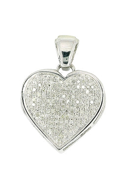 10KW 0.33CTW INVERTED HEART PENDANT