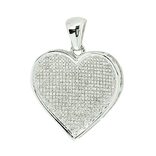 10KW 0.75CTW INVERTED HEART PENDANT