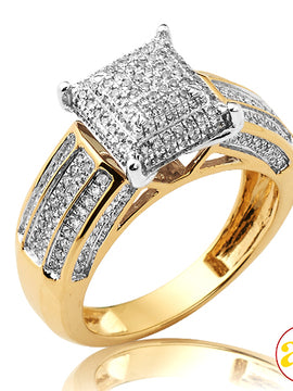 10KY 0.55CTW DIAMOND MICROPAVE LADIES RING