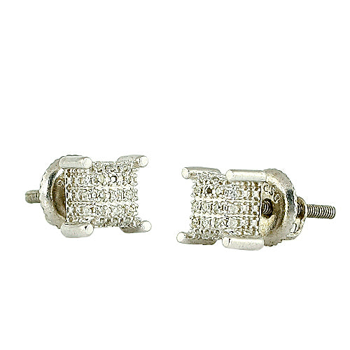 10KW 0.10CTW DIAMOND DICE EARRINGS