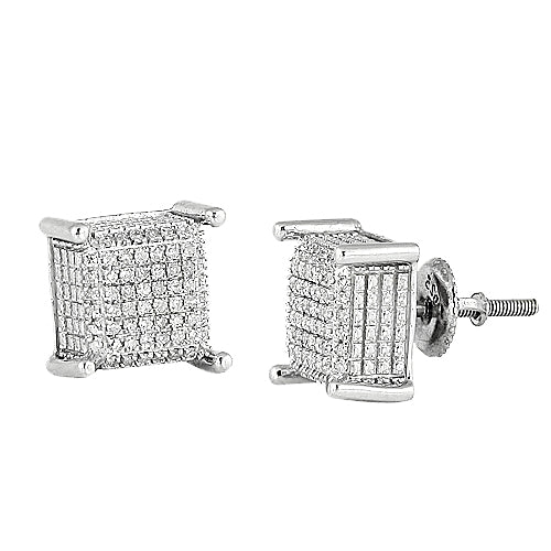 10KW 0.25CTW DIAMOND DICE EARRINGS