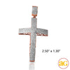 10KR 1.15CTW DIAMOND DOME MICROPAVE CROSS