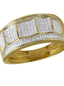 10KY 0.45CTW DIAMOND MENS RING