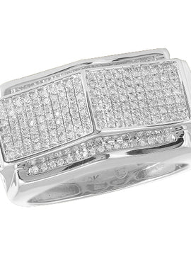 10KW 0.55CTW MICROPAVE DIAMOND MENS RING