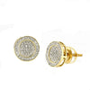 10KY 0.25CTW DIAMOND DISC EARRINGS