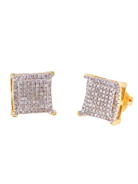 10KY 0.35CTW DIAMOND FANCY EARRINGS