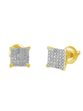 10KY 0.30CTW DIAMOND FANCY EARRINGS