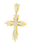 10KY 0.40CTW DIAMOND CROSS PENDANT