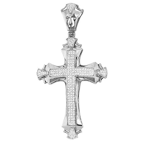 10KW 0.65CTW DIAMOND CROSS