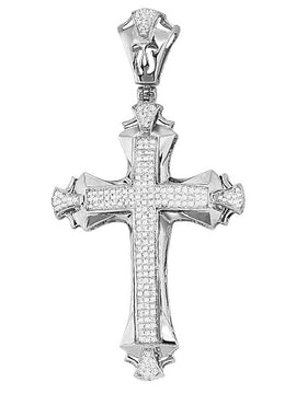 10KW 0.65CTW DIAMOND CROSS