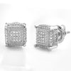 10KW 0.25CTW DIAMOND CUBE EARRINGS