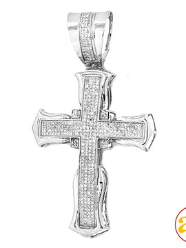 10KW 1.00CTW DIAMOND CROSS