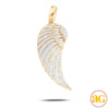 10KY 0.65CTW DIAMOND ANGEL WING PENDANT