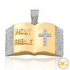 10KY 1.35CTW DIAMOND BIBLE PENDANT