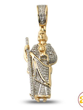 10KY 0.25 CTW DIAMOND ST. JUDE PENDANT