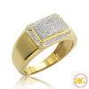 10KY 0.30CTW DIAMOND MENS RING