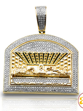 10KY 1.05CTW DIAMOND 'LAST SUPPER' PENDANT