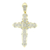 10KY 1.60CTW DIAMOND CROSS PENDANT