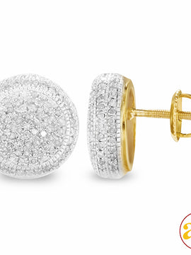 10KY 1.25CTW DIAMOND DISC EARRINGS