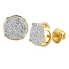 10KY 0.30CTW DIAMOND CONCAVE DISC EARRINGS