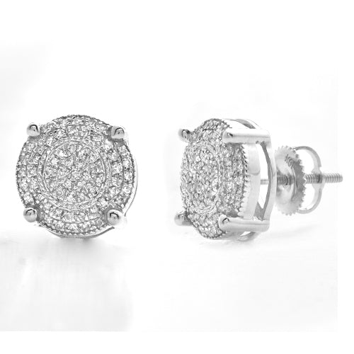 10KW 0.40CTW DIAMOND DISC EARRINGS