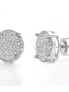 10KW 0.40CTW DIAMOND DISC EARRINGS