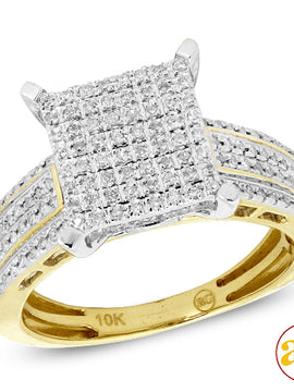 10KY 0.40CTW DIAMOND LADIES RING